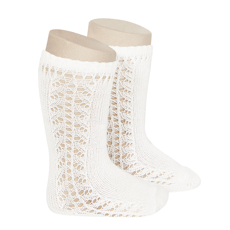 2592/2 Side Openwork Knee High Sock