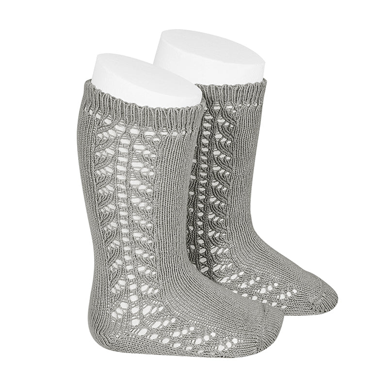 2592/2 Side Openwork Knee High Sock