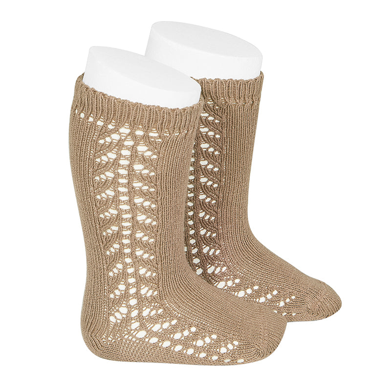 2592/2 Side Openwork Knee High Sock