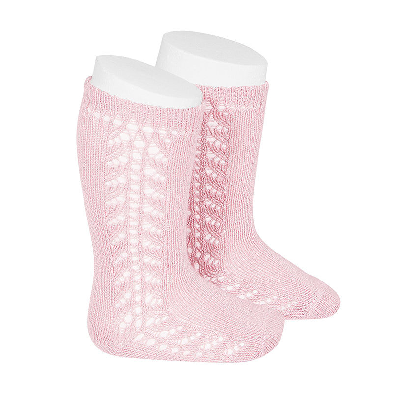 2592/2 Side Openwork Knee High Sock