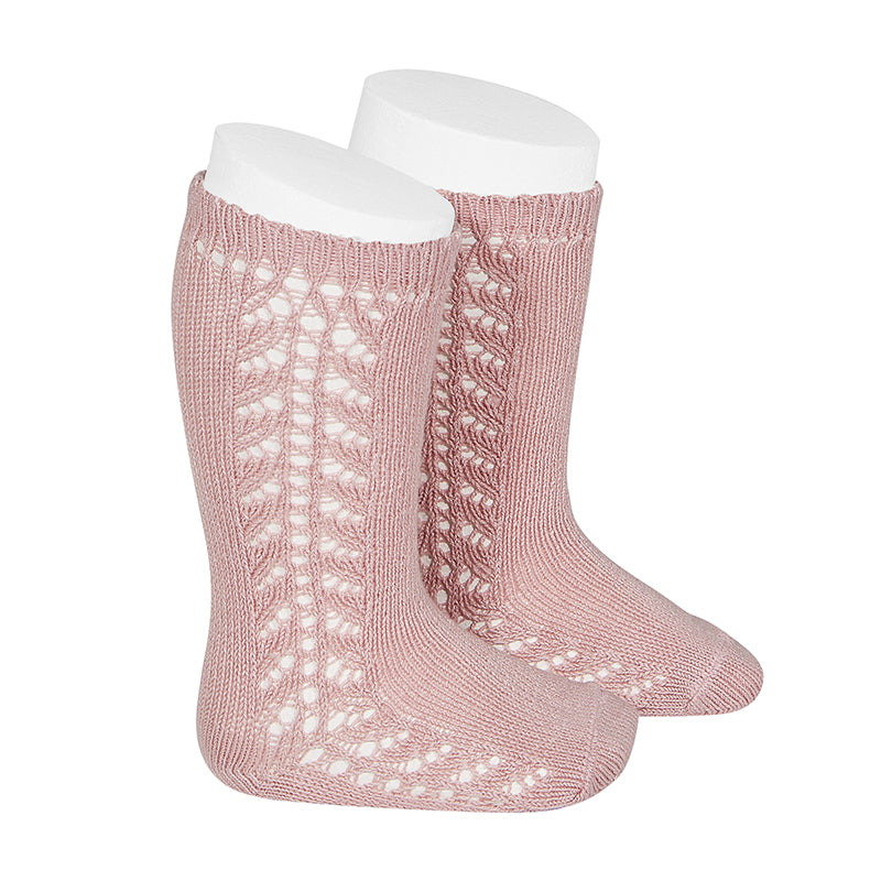 2592/2 Side Openwork Knee High Sock