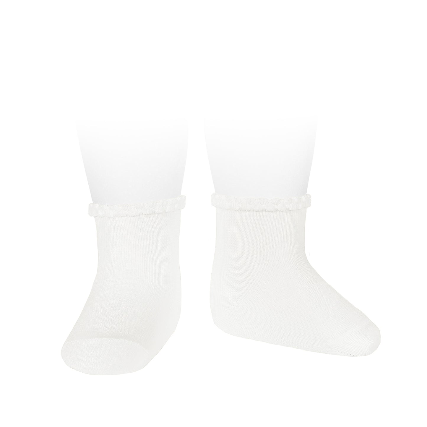 2748/4 Short Sock w Patterned Cuff