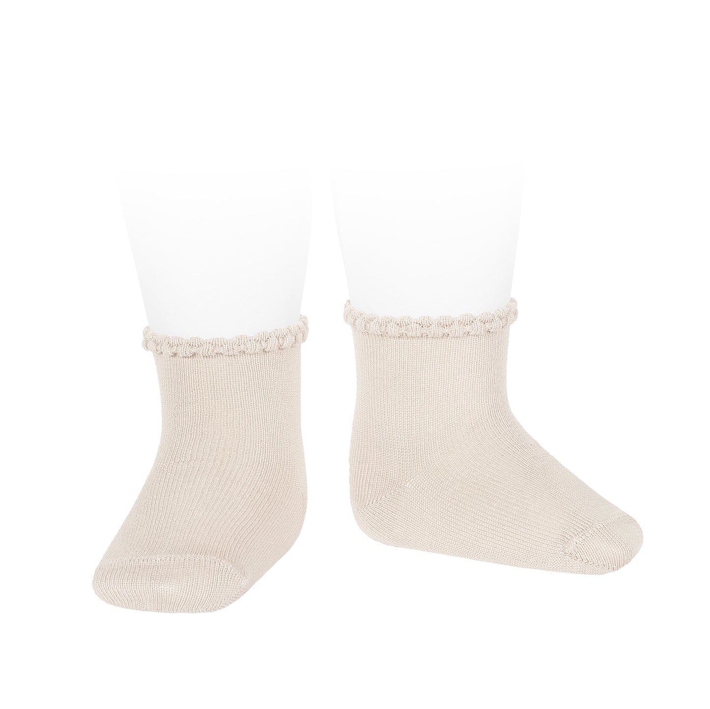2748/4 Short Sock w Patterned Cuff