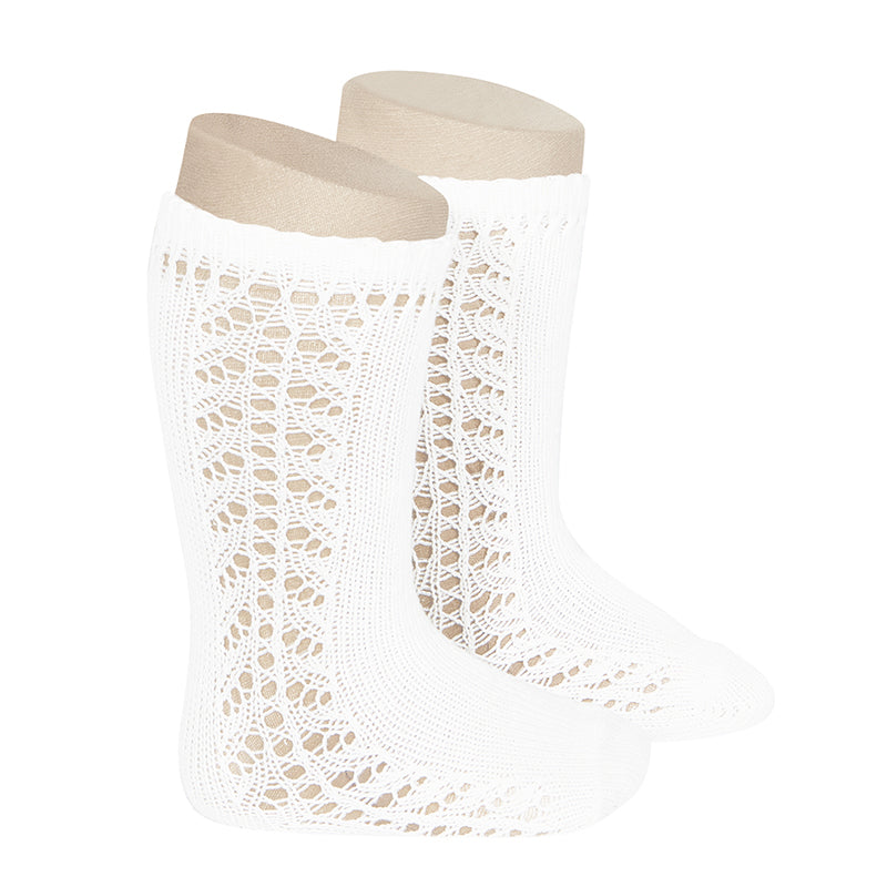 2592/2 Side Openwork Knee High Sock