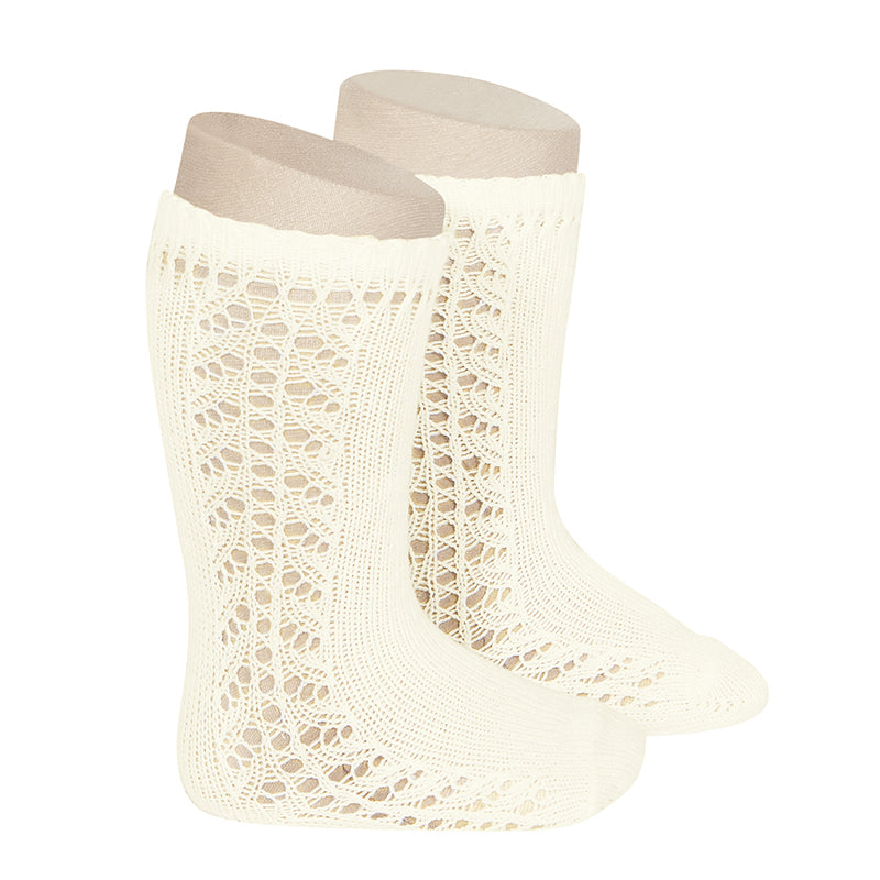 2592/2 Side Openwork Knee High Sock