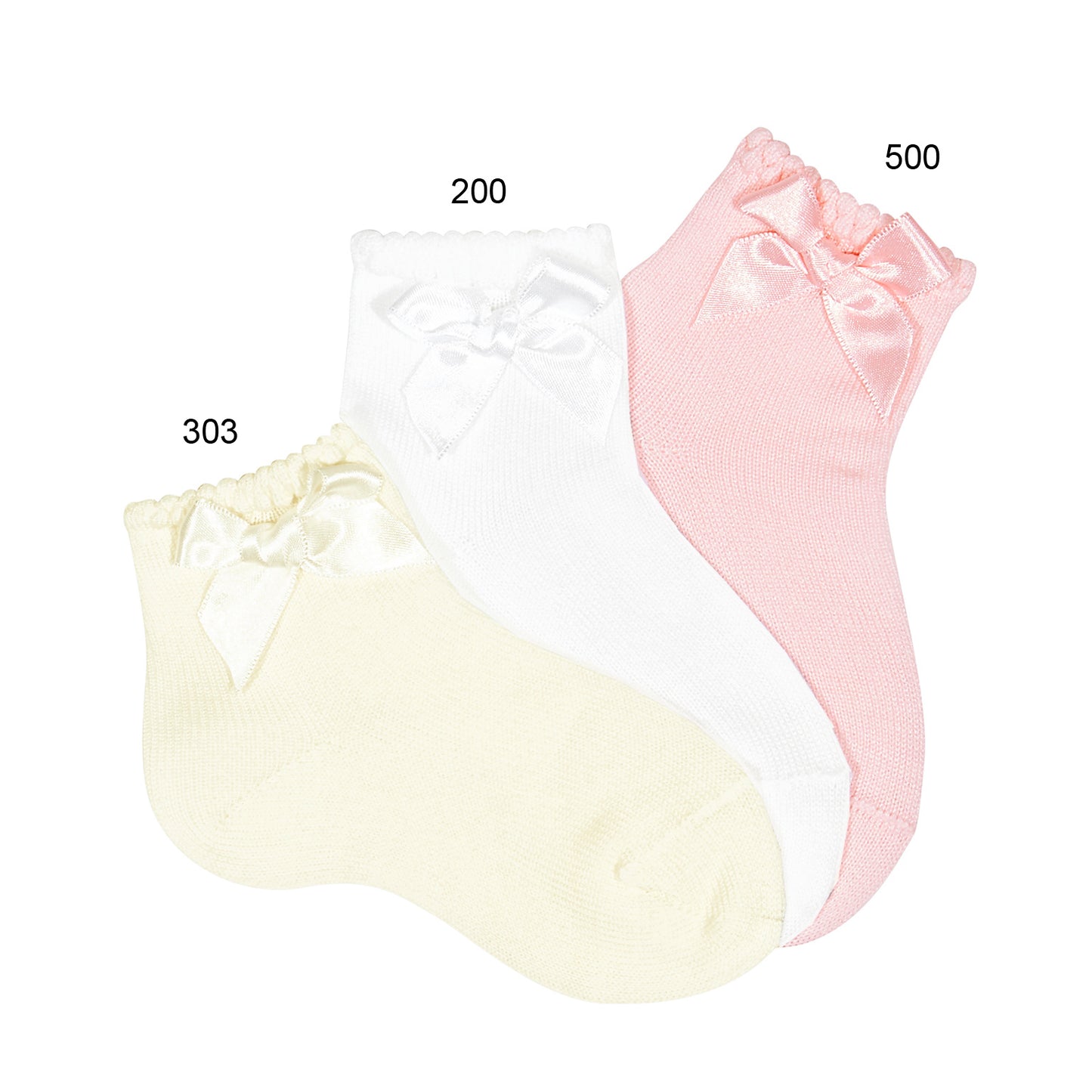 2730/4 Ceremony Short Sock w Bow