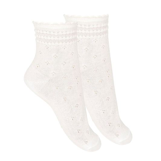 2746/4 Ceremony Ankle Sock w Border